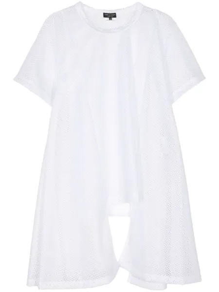 Футболка с драпировкой Comme des Garçons Homme Plus, белый