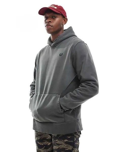 Серая толстовка с капюшоном Fred Perry – Heavyweight