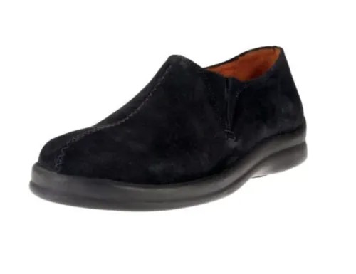 Footprints by Birkenstock Cambria Женские кожаные туфли без шнуровки, замшевые черные