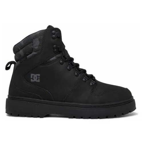 Ботинки DC Shoes, зимние, натуральная кожа, размер 39, черный