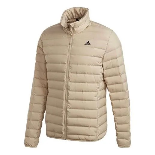 Пуховик adidas Windproof And Warm Sports Stand Collar Down Jacket Men's Khaki, хаки