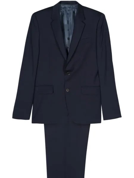 Paul Smith шерстяной костюм с однобортным пиджаком, синий