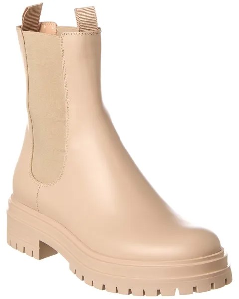 Кожаные ботильоны Gianvito Rossi Chester, бежевый