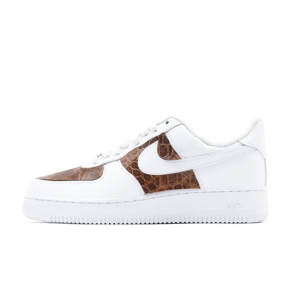 Кроссовки Nike Air Force 1 Skateboarding Shoes Women's Low-top White/Brown, хаки