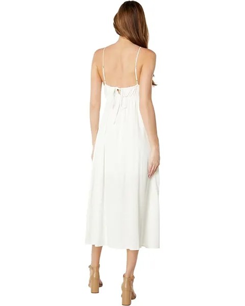 Платье BCBGMAXAZRIA Halter Midi Dress, белый