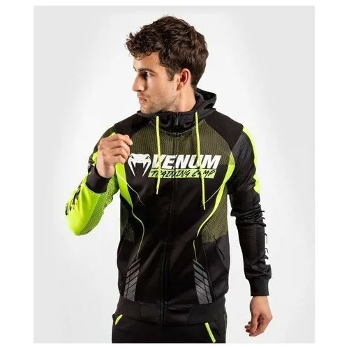 Толстовка Venum Training camp 3.0 Black/Neo Yellow S