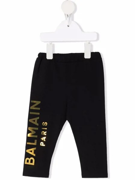 Balmain Kids спортивные брюки с логотипом
