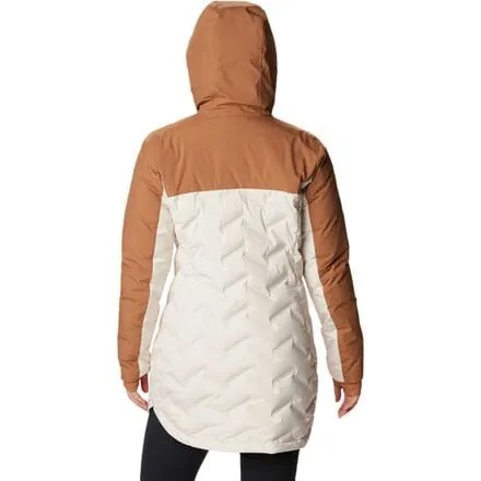 Пуховик средней длины Mountain Croo II — женский Columbia, цвет Chalk/Camel Brown