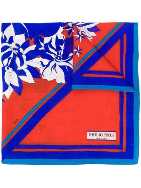 Emilio Pucci платок с цветочным принтом