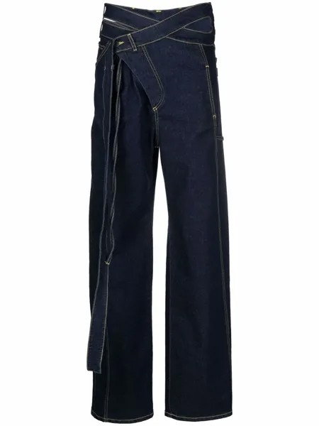 Ottolinger джинсы прямого кроя с завязками
