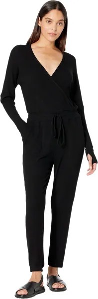 Комбинезон Michael Lauren Arif Sweater Knit Surplice Front Jumper, черный