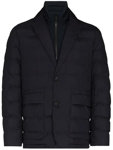 Z Zegna ZZEGNA HI NECK INSERT BLAZER PADD JKT BL