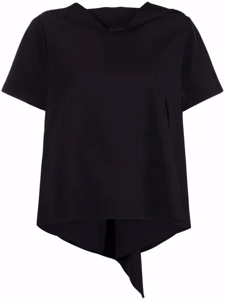 MM6 Maison Margiela блузка с открытой спиной и драпировкой