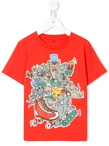 Stella McCartney Kids футболка Happy Rat