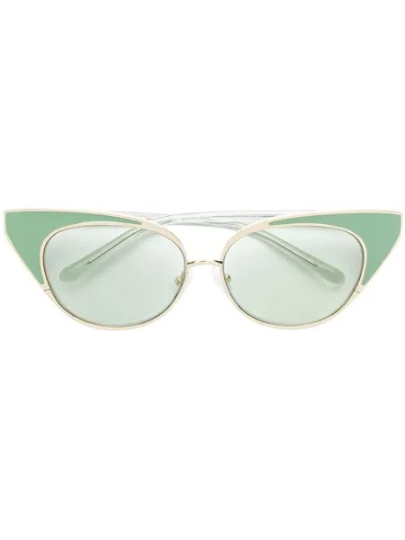 Nº21 x Linda Farrow солнцезащитные очки в оправе 'кошачий глаз'