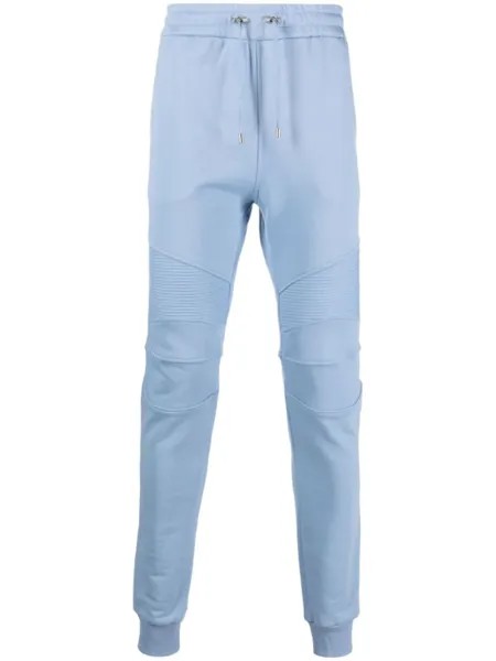 Balmain спортивные брюки с эластичным поясом, синий