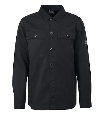 Черная мужская верхняя рубашка Barbour International Adey