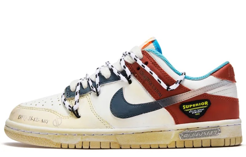 Кроссовки Nike Dunk Skateboarding Shoes Women's Low-top Red, красный