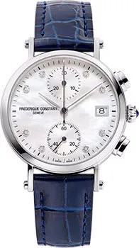 Швейцарские наручные  женские часы Frederique Constant FC-291MPWD2R6. Коллекция Classics Quartz