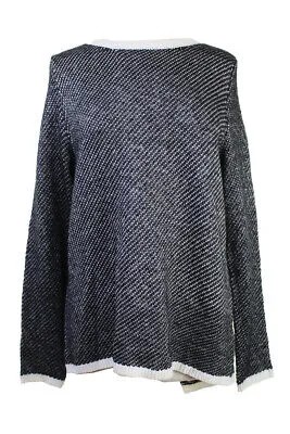 Kenneth Cole New York New Charcoal Marled Samara Sweater L 138 $
