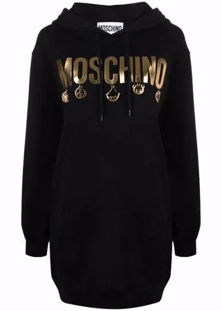 Moschino платье-худи Icon