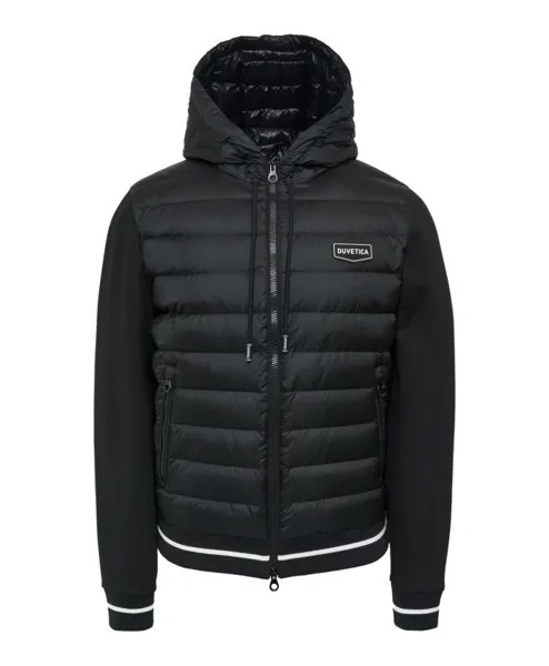 Гибридный пуховик с капюшоном aw23 Duvetica, черный