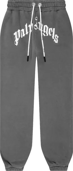 Спортивные брюки Palm Angels GD Curved Logo, черный/белый