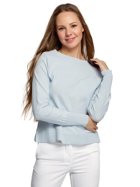 Джемпер женский oodji 63812691 синий 2XS
