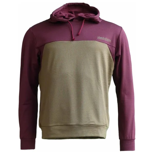 Толстовка с капюшоном Zimtstern Tech Hoodz L/S, цвет Windsor Wine/Military Olive