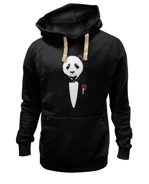 Худи унисекс Printio Panda godfather черное 2XL