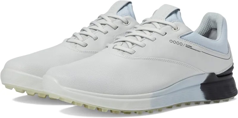 Кроссовки S-Three GORE-TEX Waterproof Golf Hybrid Golf Shoes ECCO, цвет White/Black/Air Cow Leather