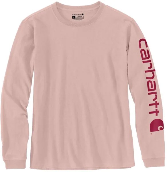 Рубашка с длинным рукавом женская Carhartt Workwear Logo, розовый