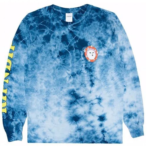 Лонгслив Ripndip step into the wild navy lightning wash, размер XL