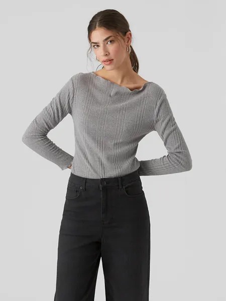 Лонгслив Vero Moda Vmasta, серый