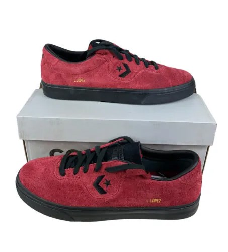 НОВЫЕ мужские кроссовки Converse Louie Lopez Pro Ox Suede Red Black, размер 8,5