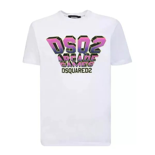 Футболка arcade games t-shirt Dsquared2, белый