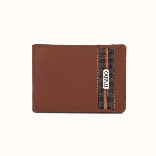 Бумажник Mano M191953102, фактура гладкая, коричневый