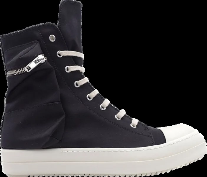 Кроссовки Rick Owens DRKSHDW Fogachine Cotton Nylon Cargo High Black Milk, черный