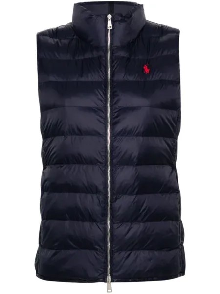 Polo Ralph Lauren жилет с вышивкой Polo Pony, синий