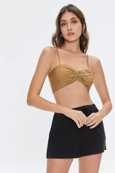 Укороченная майка со сборками в форме сердца Forever 21