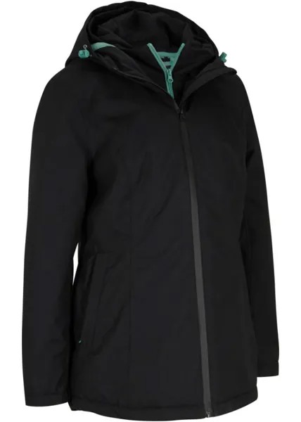 Водонепроницаемая функциональная куртка с оптикой 2 в 1 Bpc Bonprix Collection, черный