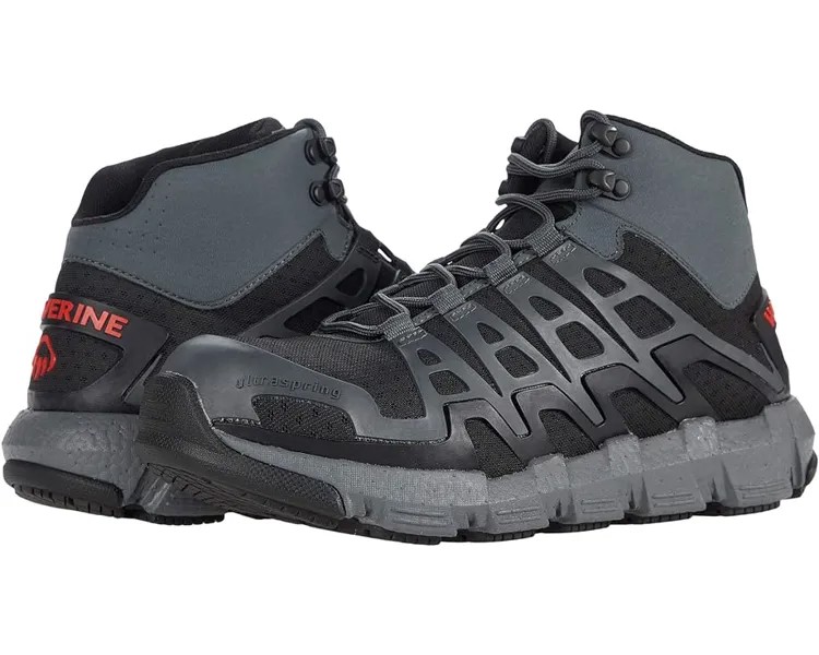 Кроссовки Wolverine Rev Durashocks Ultraspring Mid CarbonMAX, цвет Charcoal