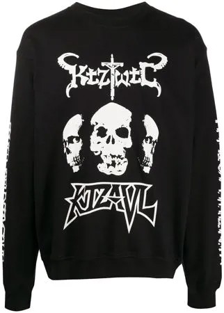 KTZ толстовка TWTC Skull с круглым вырезом