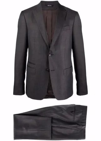 Z Zegna шерстяной костюм в клетку