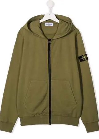 Stone Island Junior куртка с нашивкой-логотипом