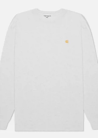 Мужской лонгслив Carhartt WIP L/S Chase, цвет серый, размер M