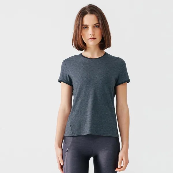 Decathlon Мягкая и дышащая футболка для бега Kalenji, серый
