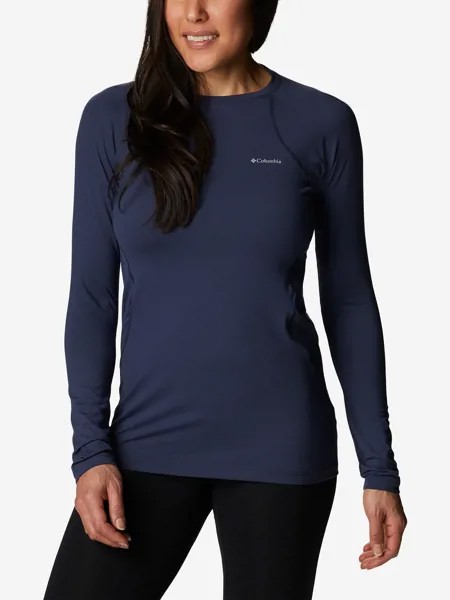 Термобелье верх женское Columbia Midweight Stretch Long Sleeve Top, Синий