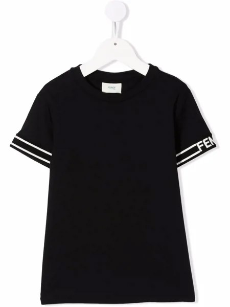 Fendi Kids футболка с логотипом