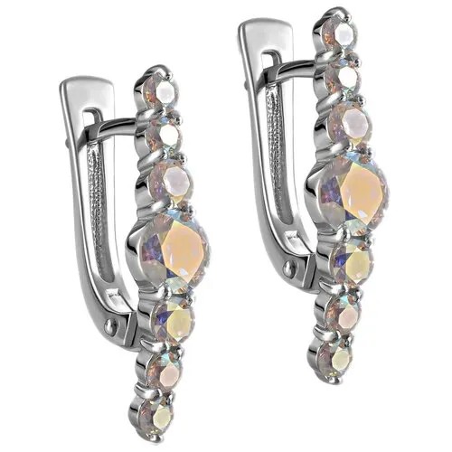 Серьги KABAROVSKY, серебро, 925 проба, фианит